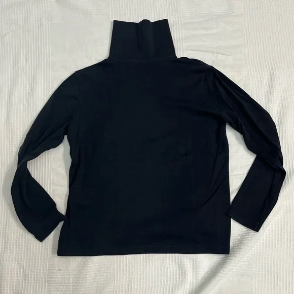 Black Cotton Turtleneck by L.L. Bean - Picture 5 of 6